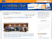 Tablet Screenshot of medicusmundiandalucia.es